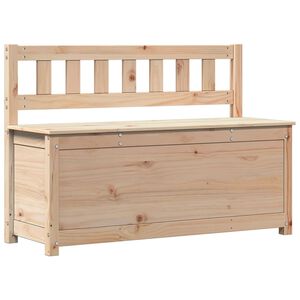 vidaXL sols, balts, 110x41x76,5 cm, priedes masīvkoks