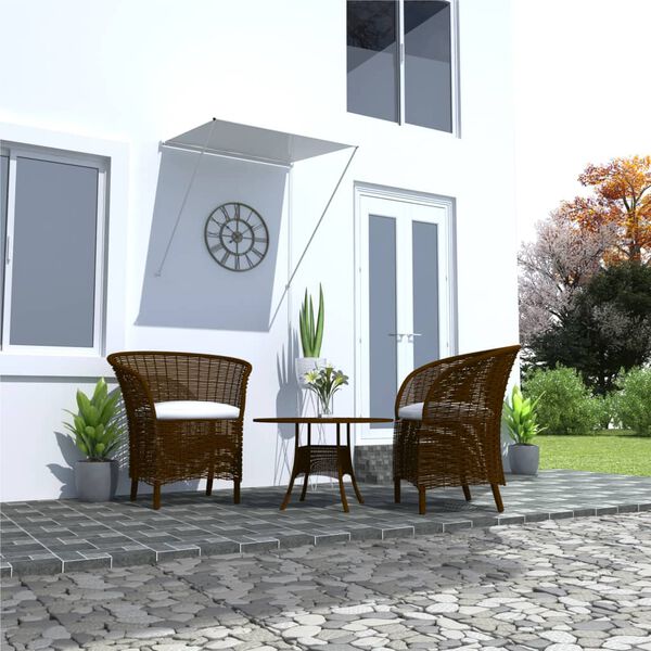 vidaXL izvelkama markīze, 100x150 cm, krēmkrāsa