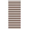 vidaXL zebras žalūzijas, brūnas, 115x230 cm, audums, platums 110,9 cm, poliesters