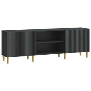 vidaXL Televizora skapī&scaron;a Melns 150 x 31 x 50 cm Inženierijas koks