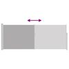 vidaXL izvelkama sānu markīze, 120x300 cm, pelēka