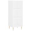 vidaXL augstais skapītis, balts, 34,5x34x180 cm, inženierijas koks