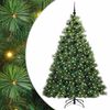 vidaXL Mākslīgā Ziemassvētku eglīte su 300 LED Zaļa 210 cm PE un PVC