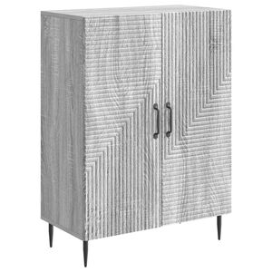 vidaXL Puse Pelēks Sonoma ozols 66 x 34,5 x 89,5 cm Inženierijas koks