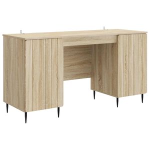 vidaXL Galds Sonomas ozols 142,5 x 50 x 75 cm Inženierijas koks