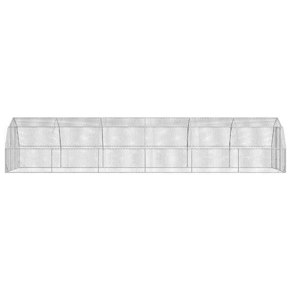 vidaXL vistas skrējiens, 2,5x12x2,25 m, cinkots tērauds