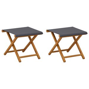 vidaXL Dīvāngalvs 2 pcs Cieta eikalipta koksne Pelēka