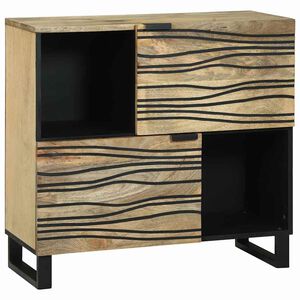 vidaXL Sideboard Brūna 80 x 33 x 75 cm mango masīvkoks