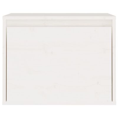 vidaXL sienas skapītis, balts, 45x30x35 cm, priedes masīvkoks