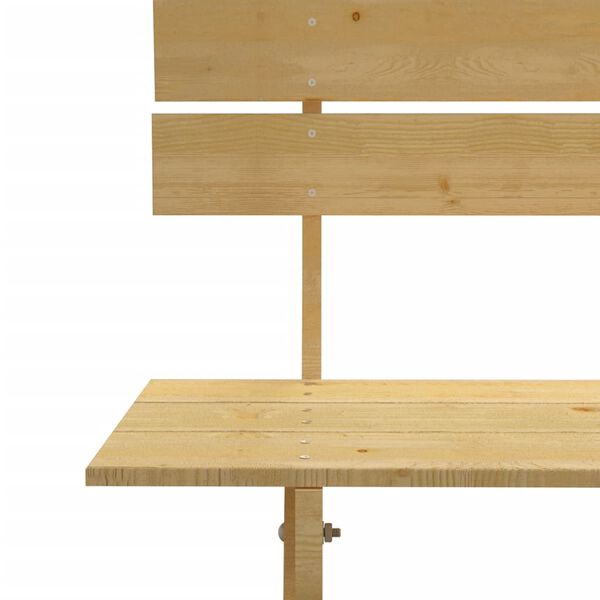 vidaXL dārza sols, 150 cm, impregnēts priedes koks