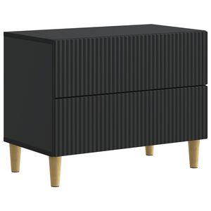 vidaXL Nakts skapītis Melns 62 x 34,5 x 48 cm Inženierijas koks