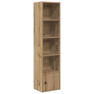 vidaXL grāmatu plaukts, ozolkoka, 31x24x127 cm, inženierijas koks