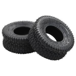 vidaXL 4-daļīgs ķerru riepu un kameru komplekts, 15x6.00-6 4PR, gumija