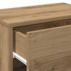 vidaXL sienas naktsskapī&scaron;i, 2 gab., koka krāsa
