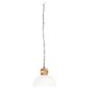 vidaXL griestu lampa, industriāls dizains, apaļa, balta, 42 cm, E27