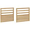 vidaXL Rokas balstu modulis 2 pcs Balts 79 x 4 x 73 cm