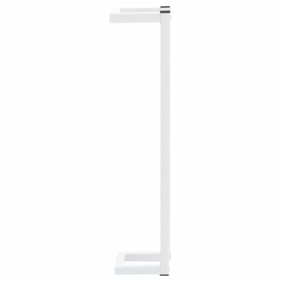vidaXL dvieļu turētājs, balts, 12,5x12,5x60 cm, tērauds