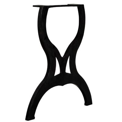 vidaXL virtuves galda kājas, 2 gab., X forma, čuguns