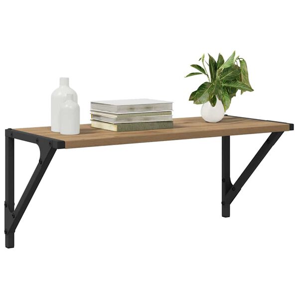 vidaXL Sienas plaukti 2 pcs Artisānā ozols 60 x 25 x 25,5 cm