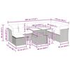 vidaXL 9-daļīgs dārza dīvānu komplekts, matrači, bē&scaron;a PE rotangpalma