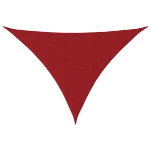 vidaXL saulessargs, 2,5x2,5x3,5 m, trijstūra, sarkans oksforda audums