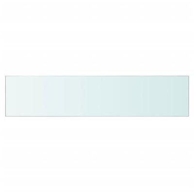vidaXL sienas plaukts, 60x12 cm, caurspīdīgs stikls