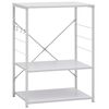 vidaXL virtuves plaukts, balts, 60x39,6x79,5 cm, inženierijas koks