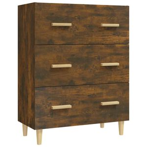 vidaXL kumode, ozolkoka krāsa, 70x34x90 cm, inženierijas koks