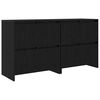vidaXL Sānu skapji 2 pcs Melns ozols 70 x 41 x 75 cm Inženierijas koks