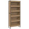 vidaXL Grāmatplaukts 80 x 30 x 189,5 cm Inženierijas koks