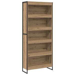 vidaXL Grāmatplaukts 80 x 30 x 189,5 cm Inženierijas koks