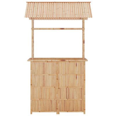 vidaXL 3-daļīgs bāra mēbeļu komplekts, bambuss