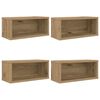 vidaXL CD uzglabā&scaron;anas plaukts 4 gab. Artisan Ozols 40 x 17 x 17 cm