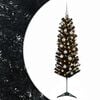 vidaXL Mākslīgā slaida Ziemassvētku egle ar bumbiņām 120 cm 150 LED