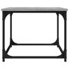 vidaXL kafijas galdiņš, pelēks, 80x50x40 cm, inženierijas koks, dzelzs