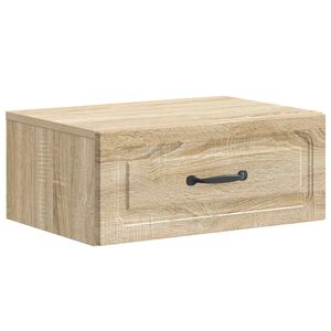 vidaXL Sienā stiprināms nakts skapis Sonomas ozols 49 x 34,5 x 20 cm
