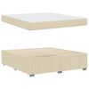 vidaXL Gultas rāmis ar matraci Krēmkrāsa 180 x 200 cm audums