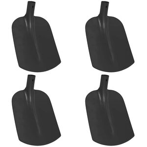 vidaXL Lāpstas Galva 4 pcs Melna 34,5 x 24 cm