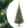 vidaXL Mākslīgais LED Ziemassvētku eglīte Zaļa 120 cm PVC un metāls
