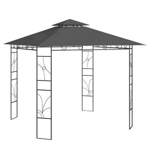 vidaXL dārza nojume, 3x3x2,7 m, antracītpelēka, 160 g/m&sup2;