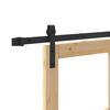 vidaXL Slīdo&scaron;ās durvis ORKDAL Dabīgs un melns 86 x 211 cm