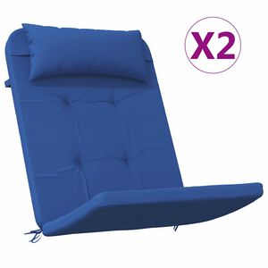 vidaXL Krēslu spilveni 2 gab. Oksforda audums Zila 58 x 77 x 4,5 cm
