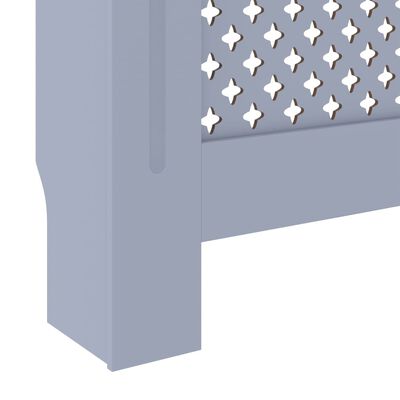 vidaXL radiatora pārsegs, pelēks MDF, 78 cm