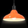 vidaXL piekaramā lampa Regulējams augstums E27 Gloss Orange Ø 31 cm