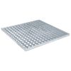 vidaXL Restes Sudraba 50 x 50 x 2 cm Karsti cinkots tērauds