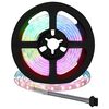 vidaXL LED stripa 12 gab. Melna un caurredzama Vara un plastmasa