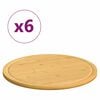vidaXL virtuves dēlī&scaron;i, 6 gab., &Oslash;30x1,5 cm, bambuss