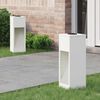 vidaXL Saules LED Ceļa Gaisma 2 pcs Balts Auksti velmēts tērauds