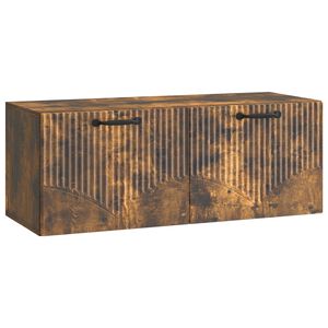 vidaXL Sienā piestiprināms TV skapis Kūpināts ozols 78,5 x 31 x 30 cm