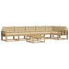 vidaXL Āra dīvānu komplekts 7 pcs Baltais un Beidzis 79 x 79 x 37 cm
